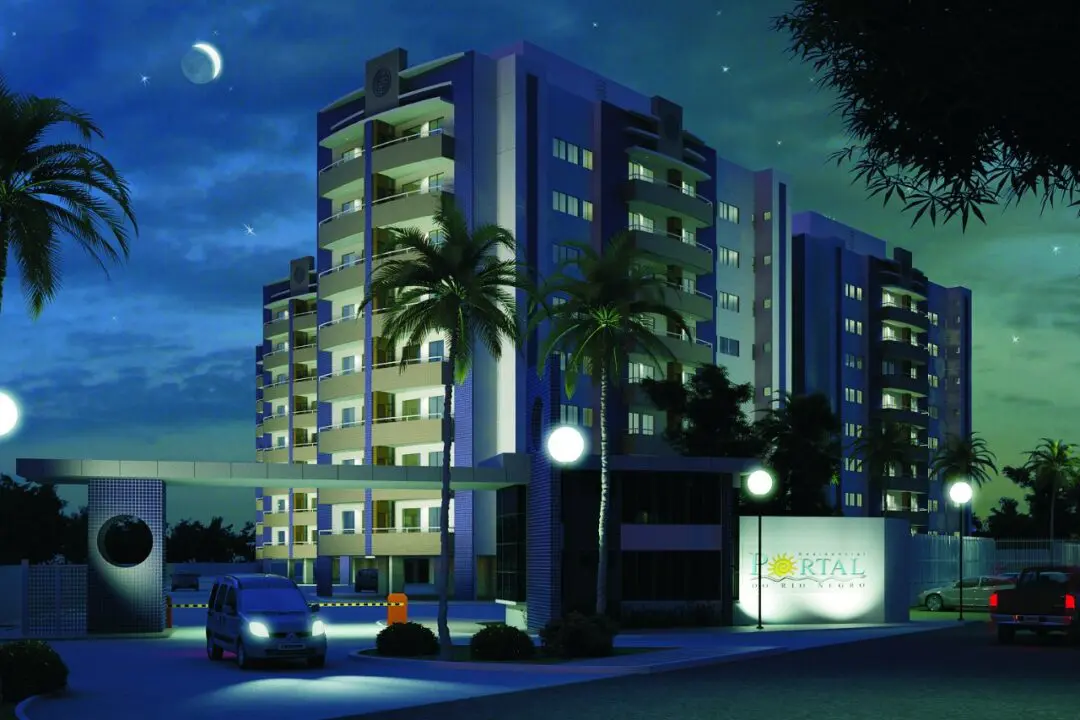 residencial-portal-do-rio-negro-fachada-noturna Residencial Portal do Rio Negro
