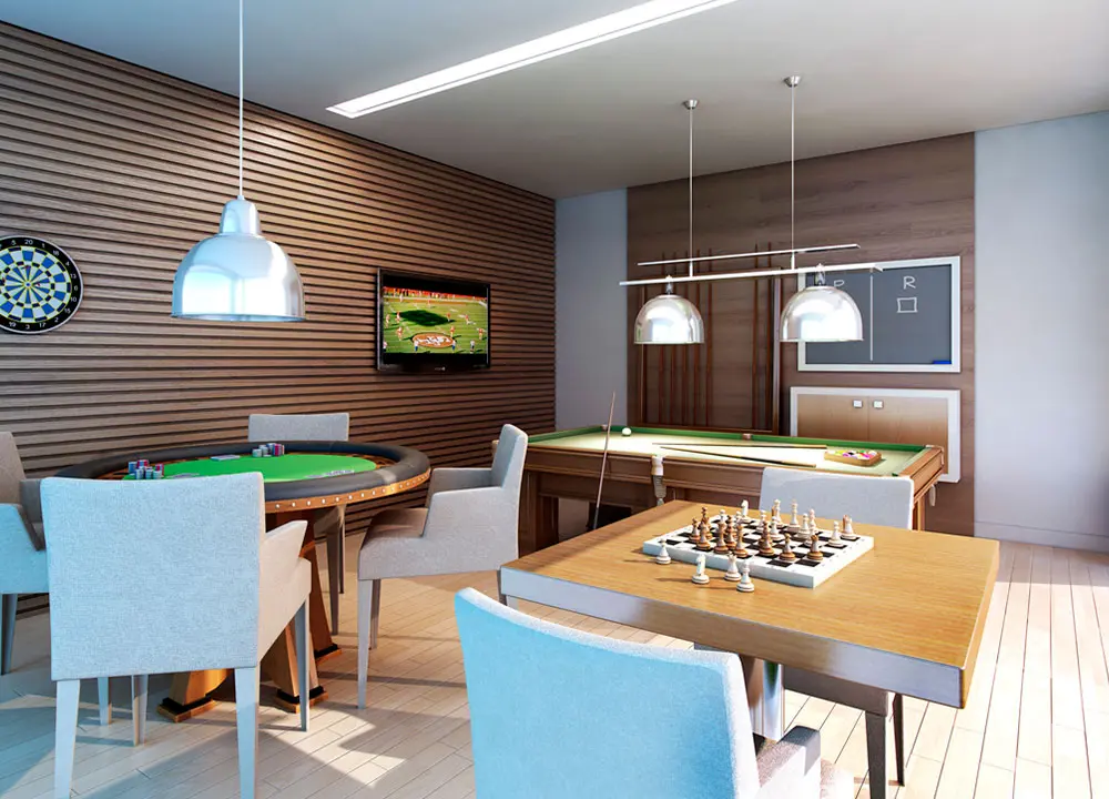 vivenda-das-marinas-salao-de-jogos Vivenda das Marinas Residence Club