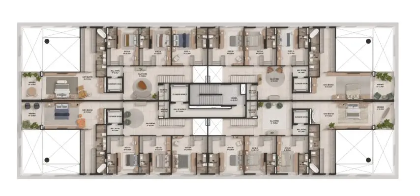 ara-mira-engeco-manaus-g62-ph-torre-01-duplex-2pav Ara Mirá – O Ápice da Exclusividade na Morada do Sol