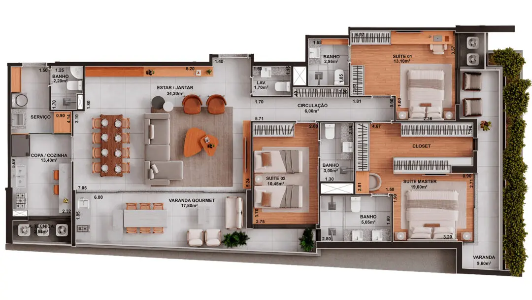 brisas-maceio-skn-planta-tipo-16128m² Brises Maceió